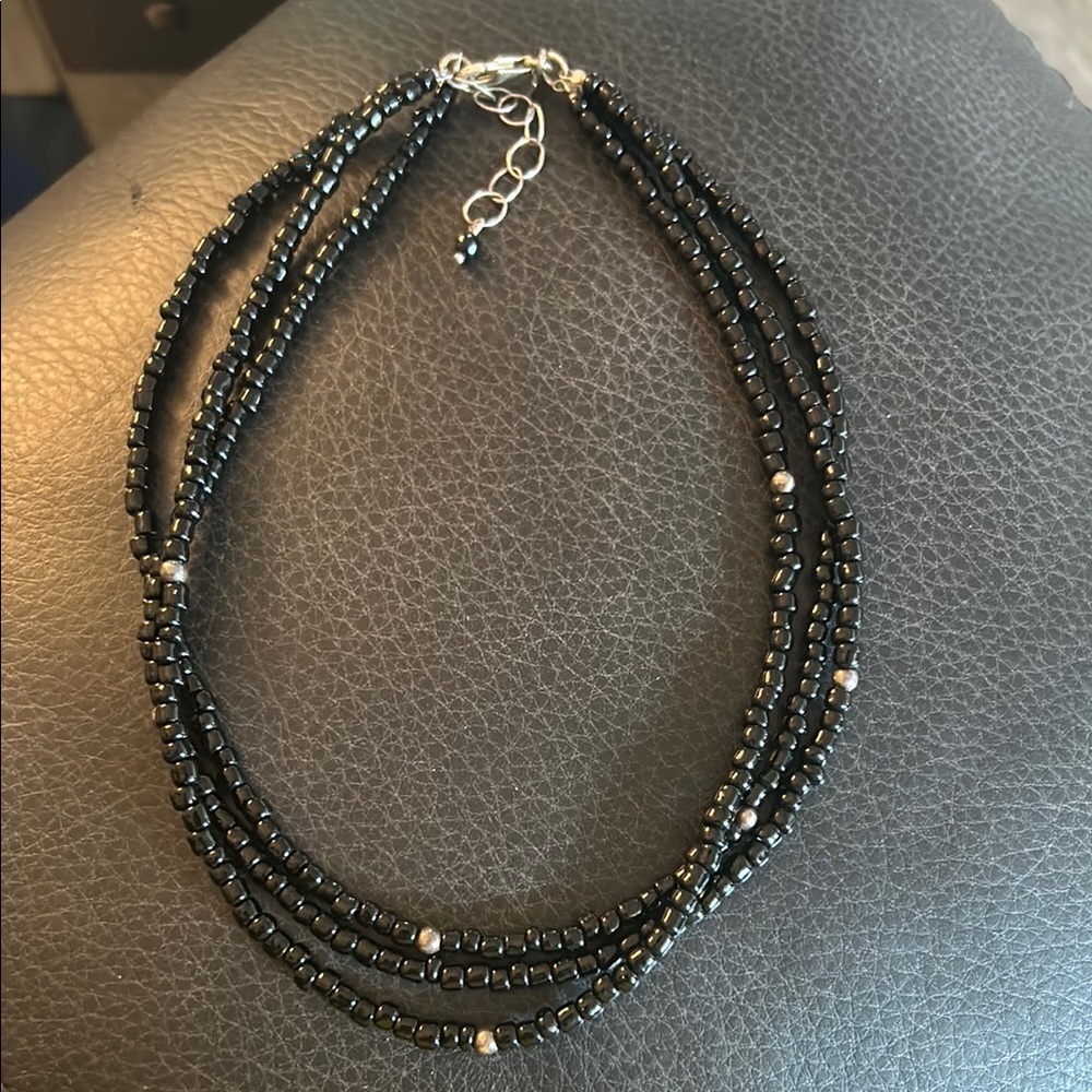Elegant Silpada  Black Beaded Necklace